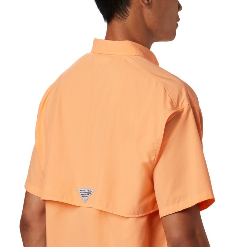 Men's Columbia PFG Bahama II Short Sleeve Shirts Orange | CA-OAC41