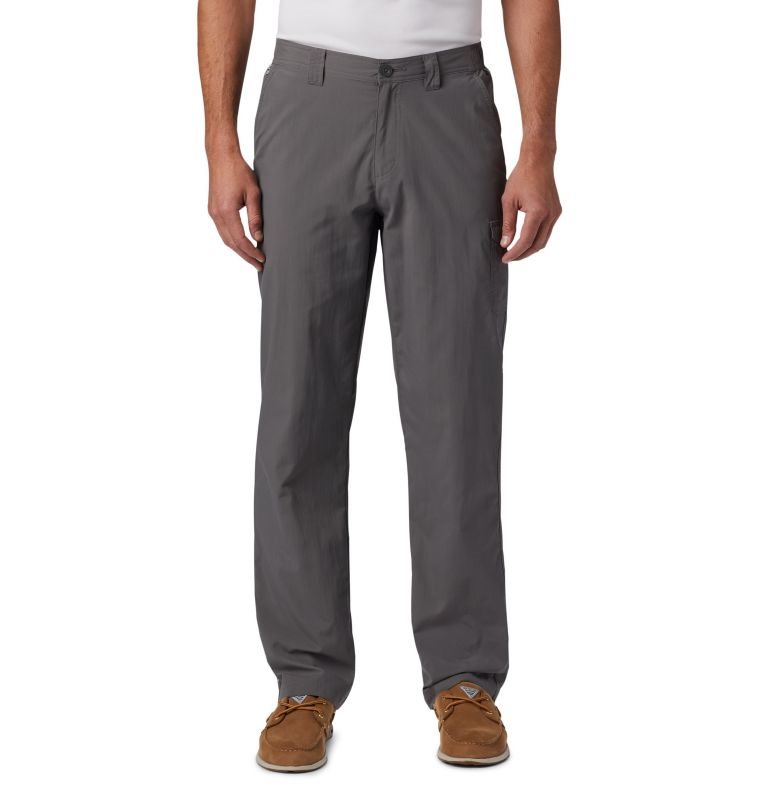 Men\'s Columbia PFG Blood \'N Guts Pants Dark Grey | CA-J1635