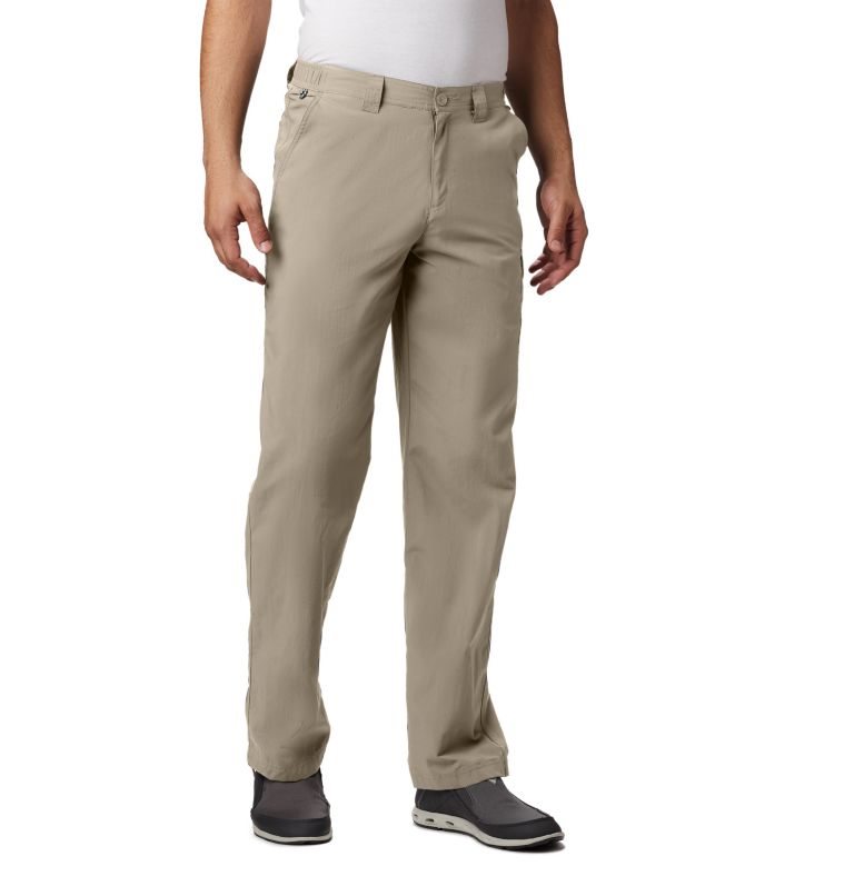 Men\'s Columbia PFG Blood \'N Guts Pants Khaki | CA-TC3A8
