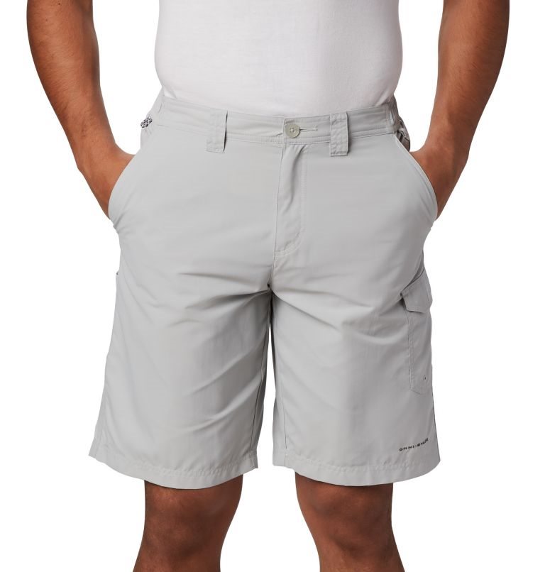 Men's Columbia PFG Blood 'N Guts Shorts Light Grey | CA-D8C01