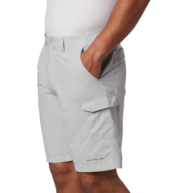 Men's Columbia PFG Blood 'N Guts Shorts Light Grey | CA-D8C01