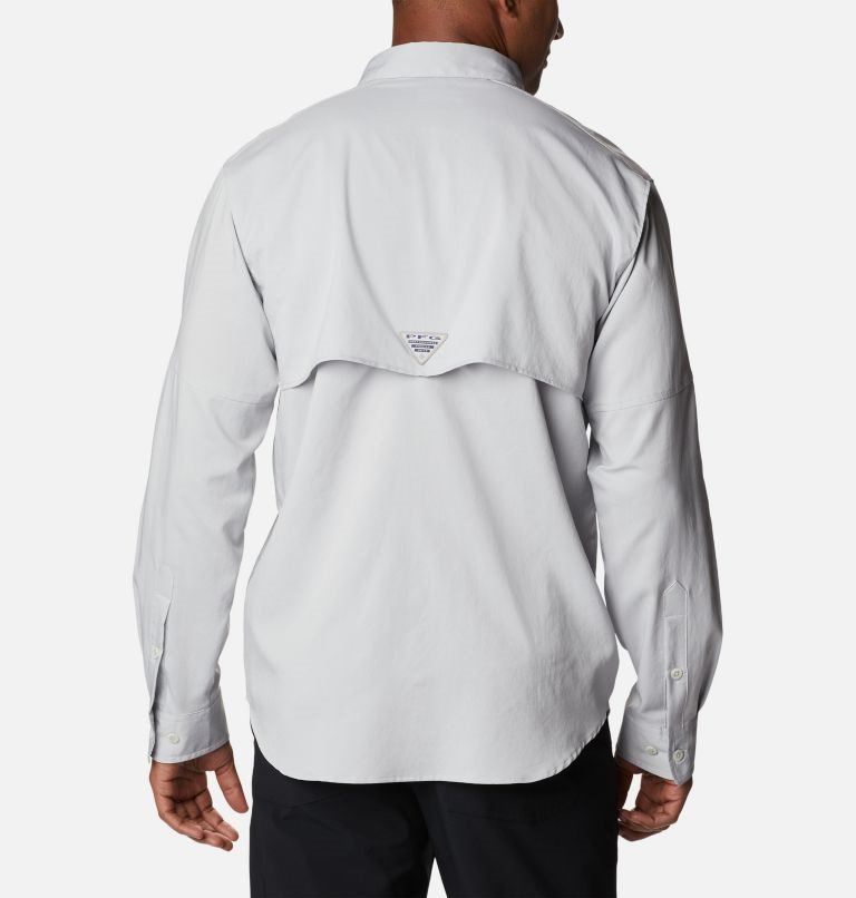 Men's Columbia PFG Blood and Guts IV Woven Long Sleeve Shirts Light Grey | CA-K643L
