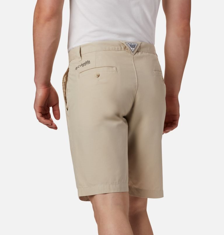 Men's Columbia PFG Bonehead II Shorts Khaki | CA-R0A18
