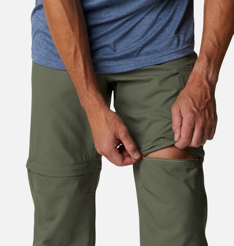 Men's Columbia PFG Drift Guide Convertible Pants Olive | CA-ML15A