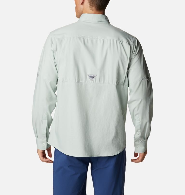 Men's Columbia PFG Drift Guide Woven Long Sleeve Shirts Mint | CA-P4C18