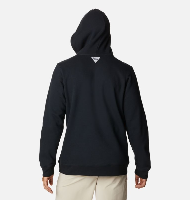 Men's Columbia PFG Fish Logo Hoodie Black | CA-CAC80
