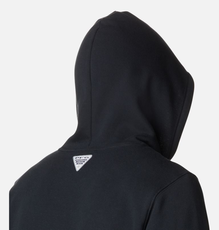Men's Columbia PFG Fish Logo Hoodie Black | CA-CAC80
