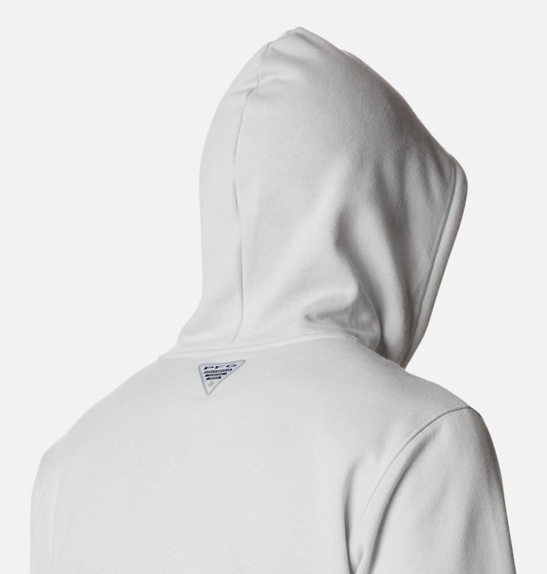 Men's Columbia PFG Fish Logo Hoodie Light Grey | CA-T845L