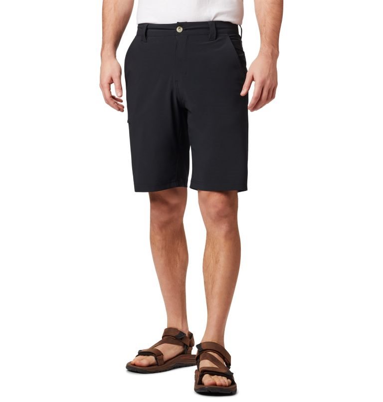 Men\'s Columbia PFG Grander Marlin II Offshore Shorts Black | CA-A6A15