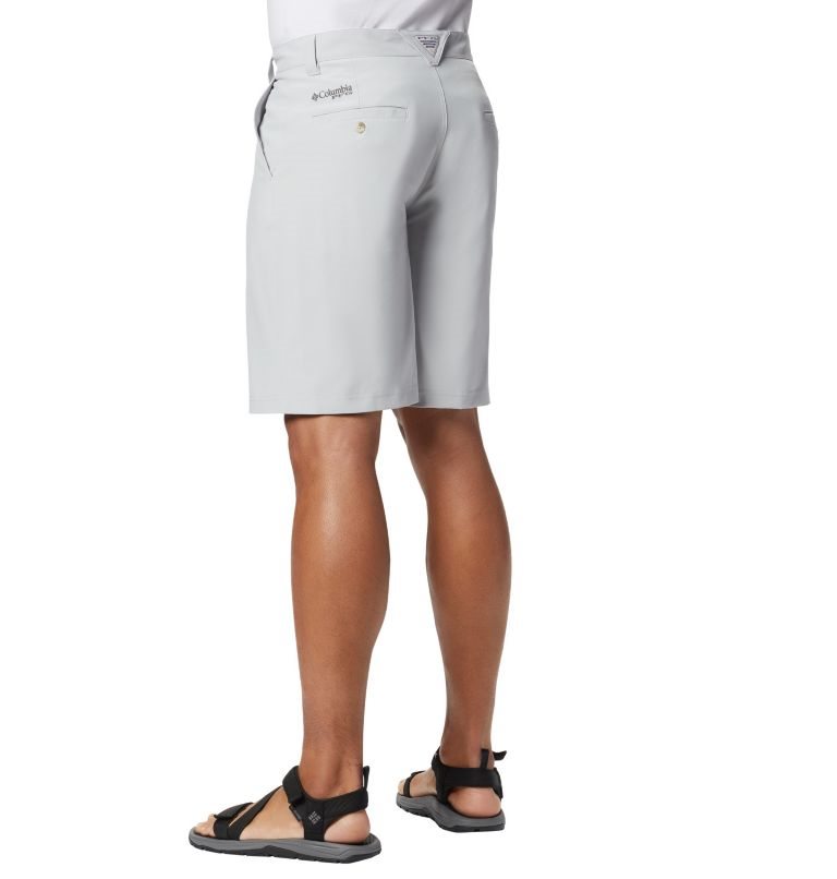 Men's Columbia PFG Grander Marlin II Offshore Shorts Light Grey | CA-GL31A