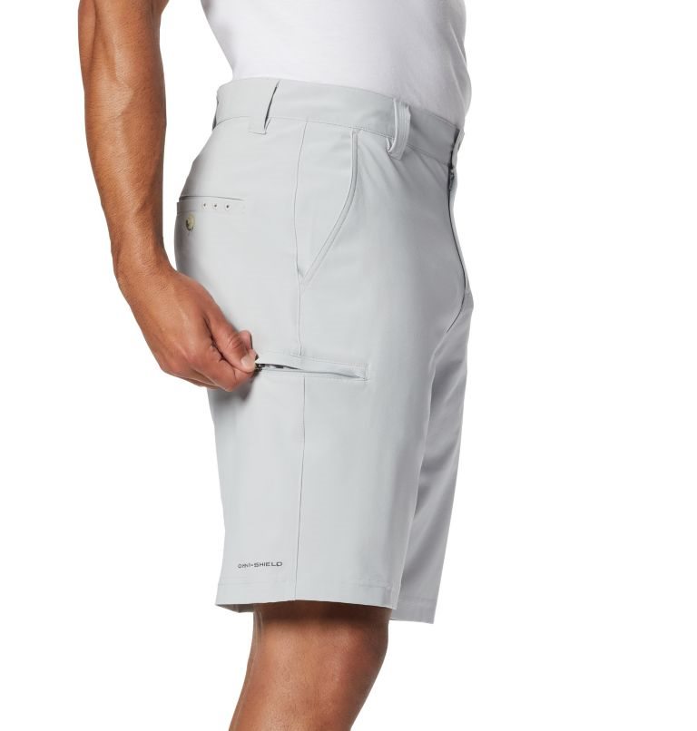 Men's Columbia PFG Grander Marlin II Offshore Shorts Light Grey | CA-GL31A
