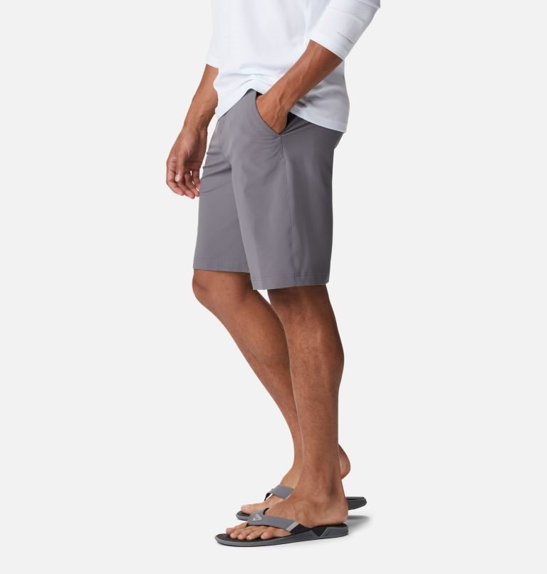 Men's Columbia PFG Grander Marlin II Offshore Shorts Grey | CA-H8L0A
