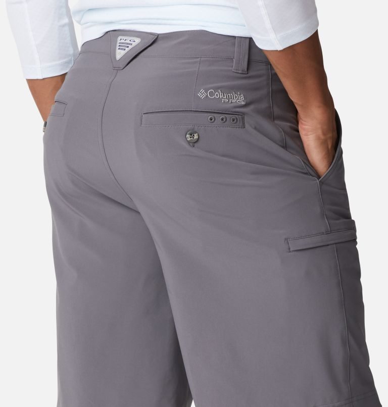 Men's Columbia PFG Grander Marlin II Offshore Shorts Grey | CA-H8L0A