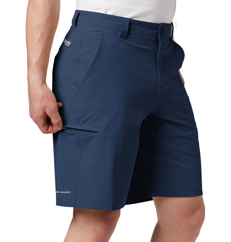 Men's Columbia PFG Grander Marlin II Offshore Shorts Navy | CA-WL540