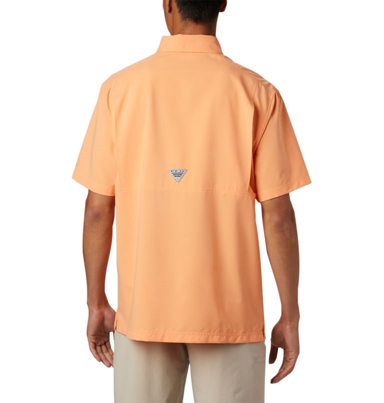 Men's Columbia PFG Grander Marlin Short Sleeve Shirts Orange | CA-Q0138
