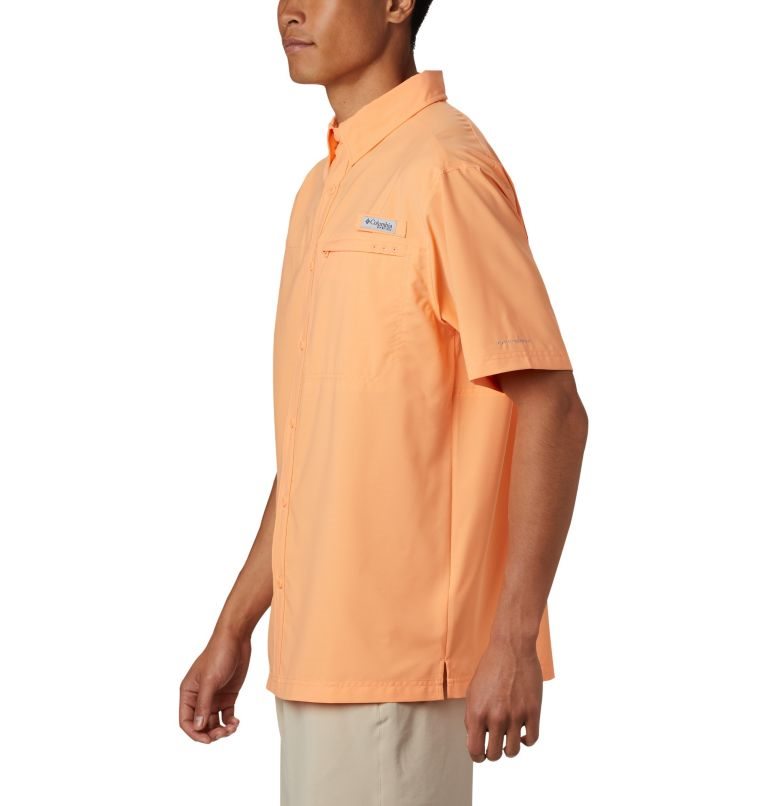 Men's Columbia PFG Grander Marlin Short Sleeve Shirts Orange | CA-Q0138