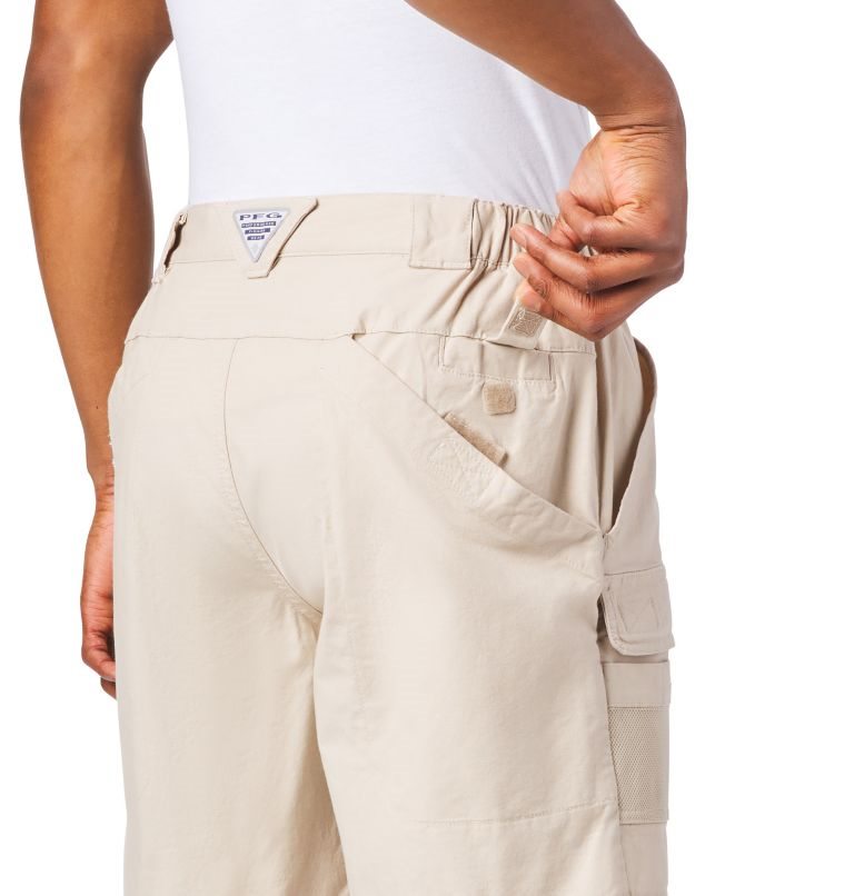 Men's Columbia PFG Half Moon III Shorts Khaki | CA-D5L46