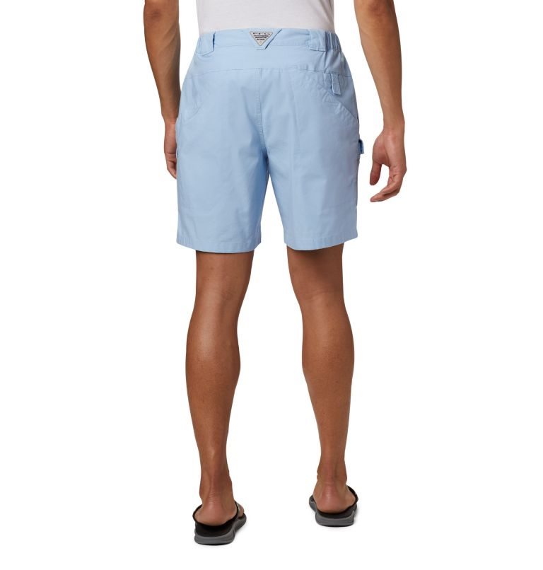 Men's Columbia PFG Half Moon III Shorts Light Blue | CA-J834C