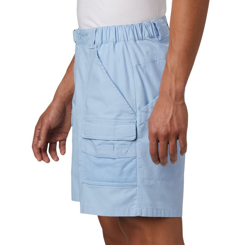 Men's Columbia PFG Half Moon III Shorts Light Blue | CA-J834C