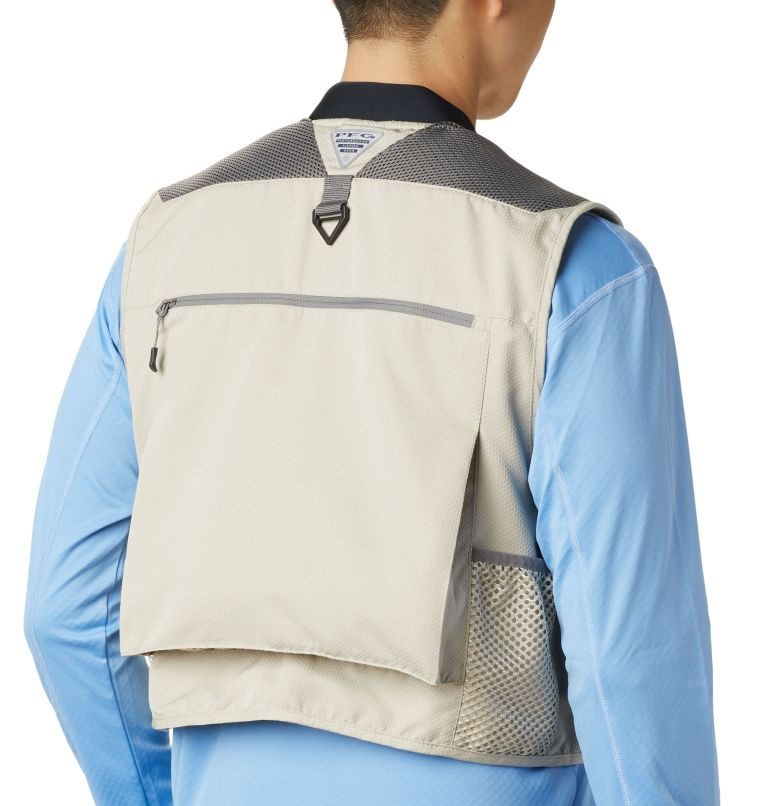 Men's Columbia PFG Henry’s Fork V Vest Khaki | CA-A4ACL