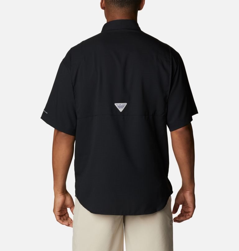 Men's Columbia PFG Jekyll Island Short Sleeve Shirts Black | CA-OL08A