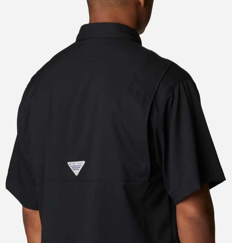 Men's Columbia PFG Jekyll Island Short Sleeve Shirts Black | CA-OL08A