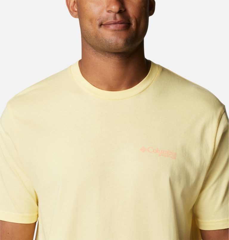 Men's Columbia PFG Jimmy Graphic T Shirts Lemon | CA-V18L5