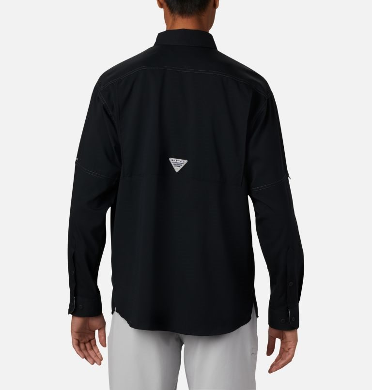 Men's Columbia PFG Low Drag Offshore Long Sleeve Shirts Black | CA-IAL6C