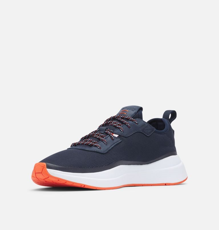 Men's Columbia PFG Low Drag Sneakers Navy | CA-GA5L4