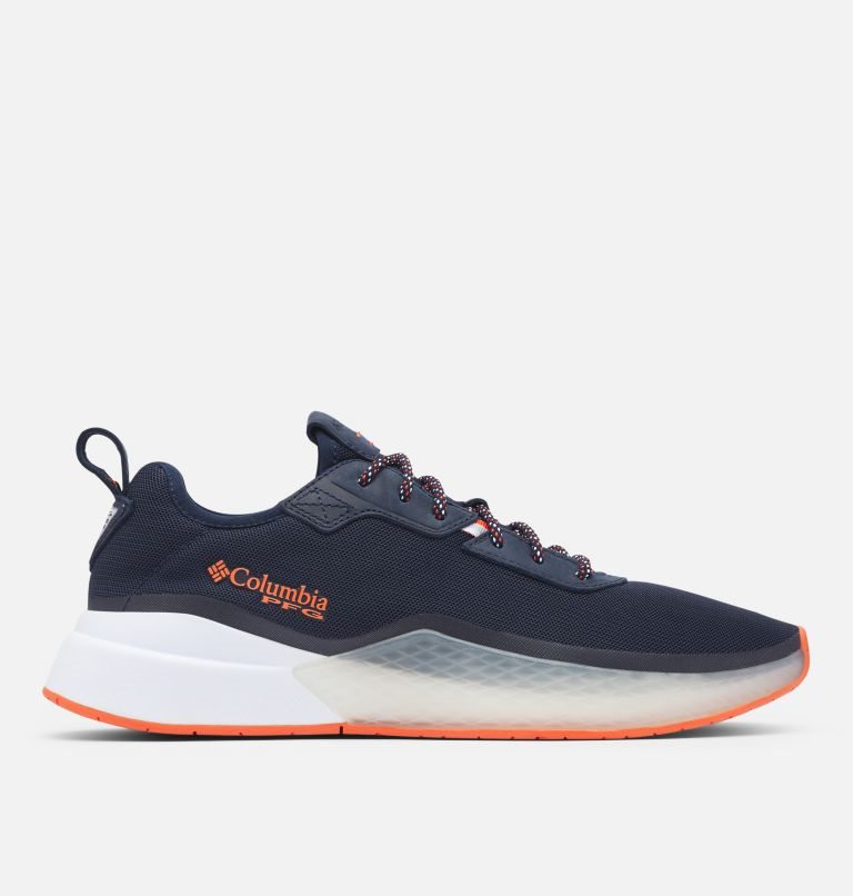 Men\'s Columbia PFG Low Drag Sneakers Navy | CA-GA5L4
