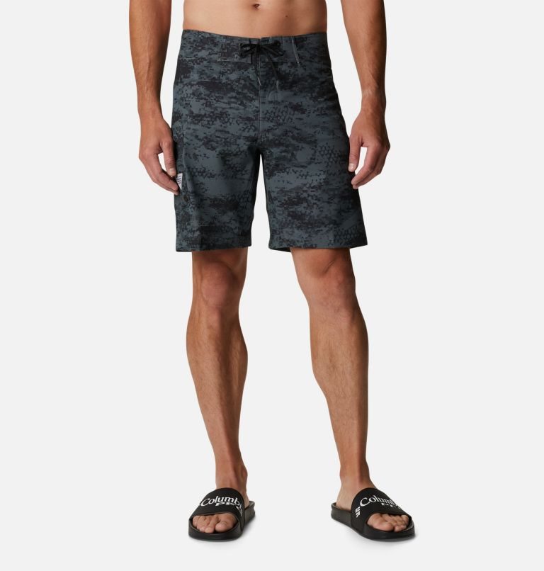 Men\'s Columbia PFG Offshore II Board Shorts Camo | CA-L64CA