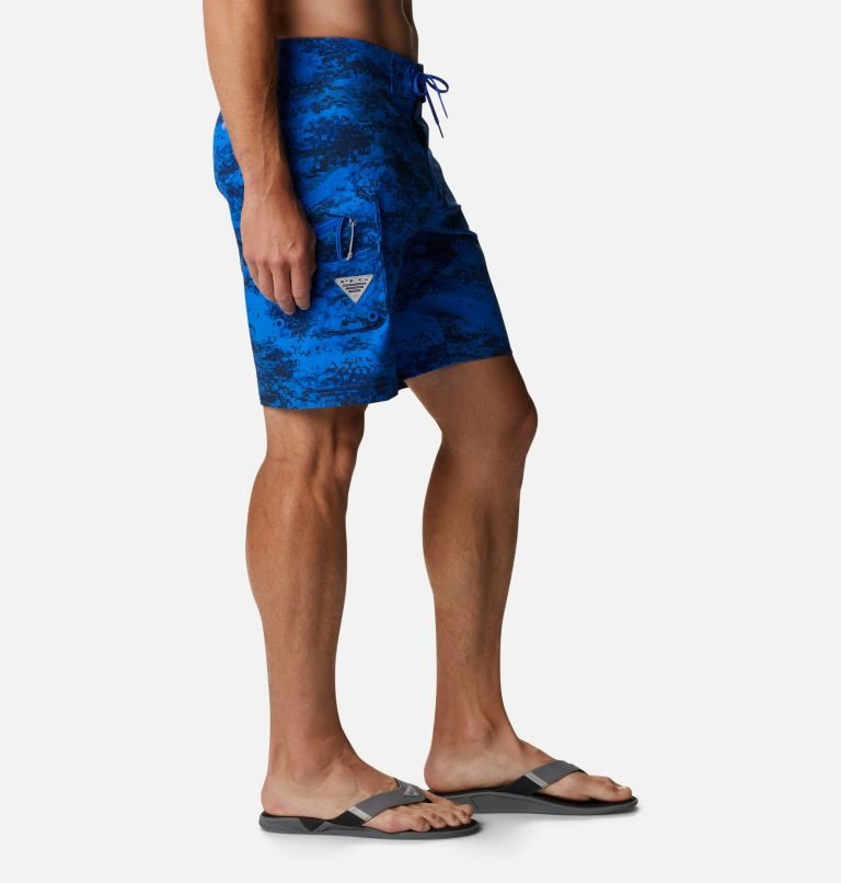 Men's Columbia PFG Offshore II Board Shorts Blue | CA-Q508L