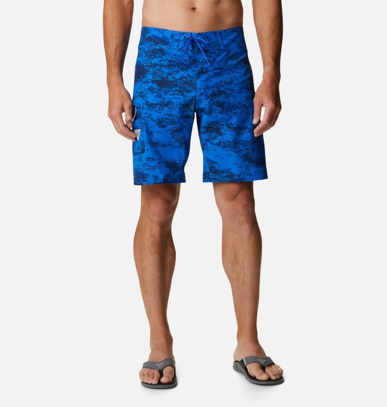 Men\'s Columbia PFG Offshore II Board Shorts Blue | CA-Q508L