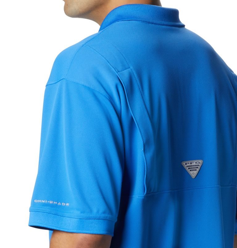 Men's Columbia PFG Perfect Cast Polo Shirts Blue | CA-E53C1
