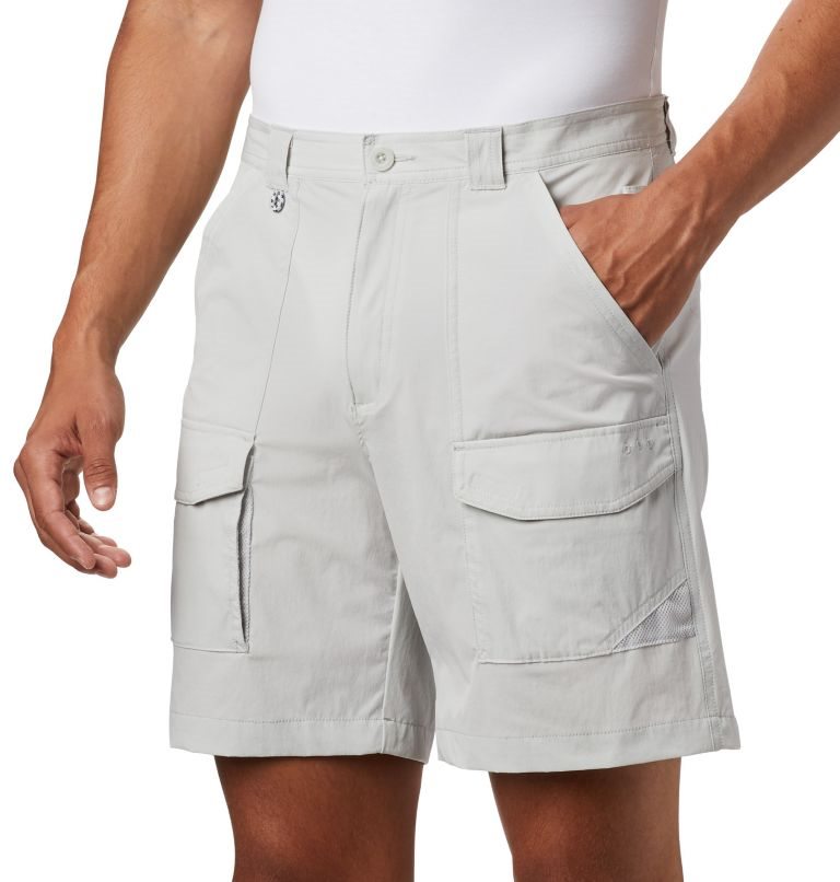 Men's Columbia PFG Permit III Shorts Light Grey | CA-W485L