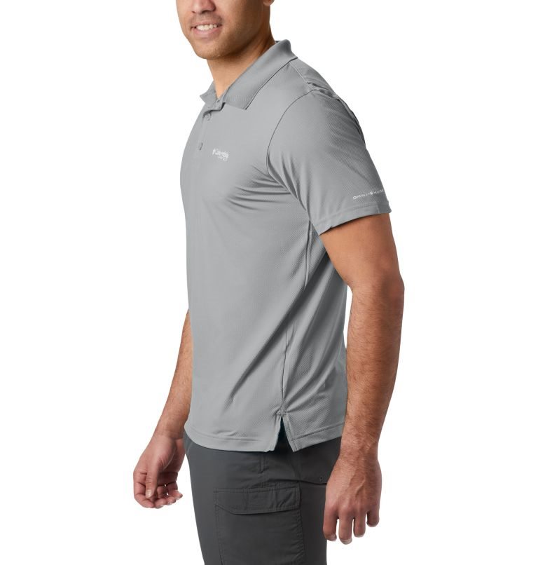 Men's Columbia PFG Skiff Cast Polo Shirts Grey | CA-S130L