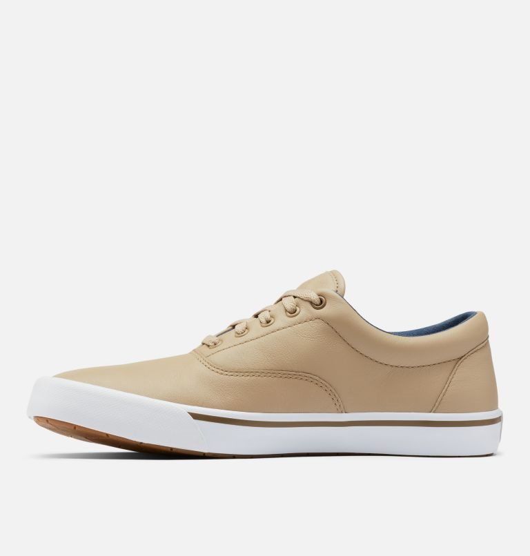 Men's Columbia PFG Slack Tide Lace Dockside Slip On Sneakers Beige | CA-D04A3