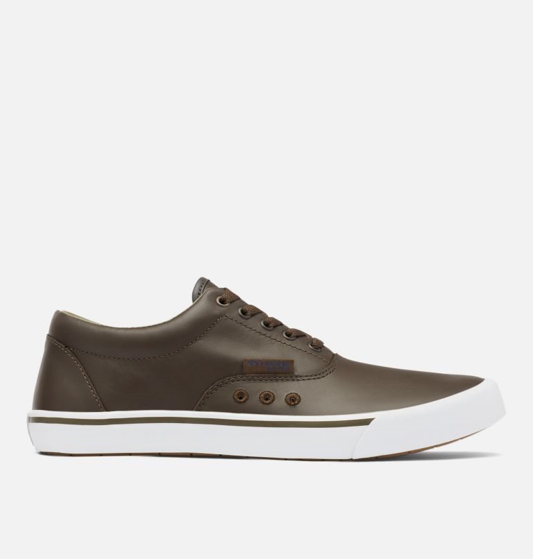 Men\'s Columbia PFG Slack Tide Lace Dockside Slip On Sneakers Chocolate | CA-T4513