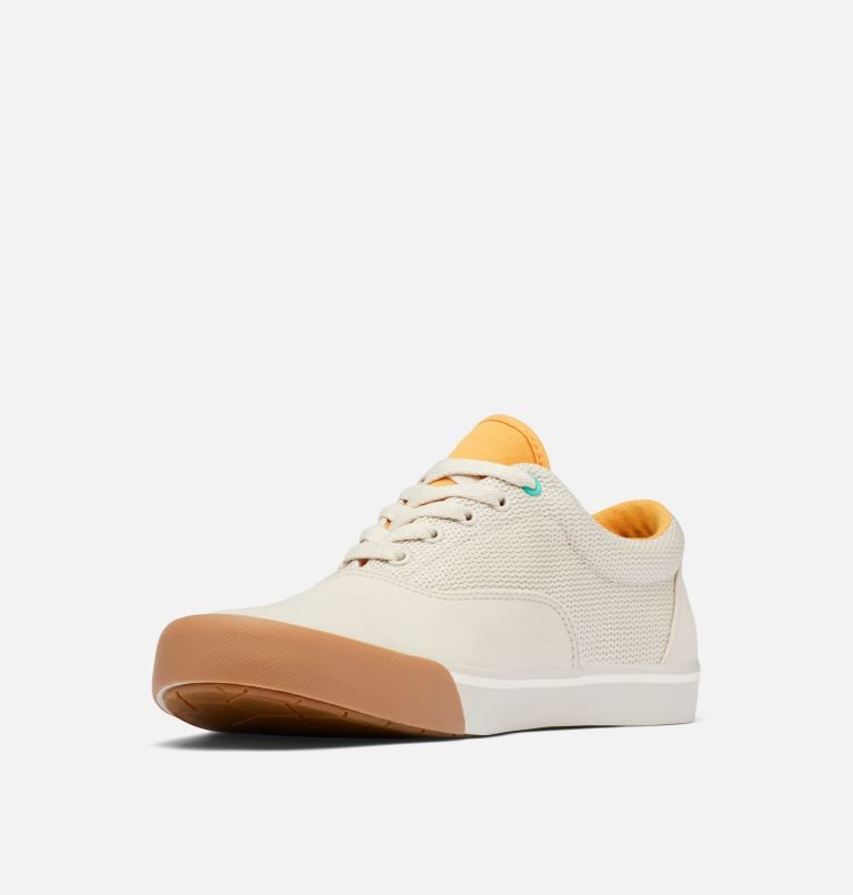 Men's Columbia PFG Slack Tide Lace Slip On Sneakers Cream | CA-RL5AC