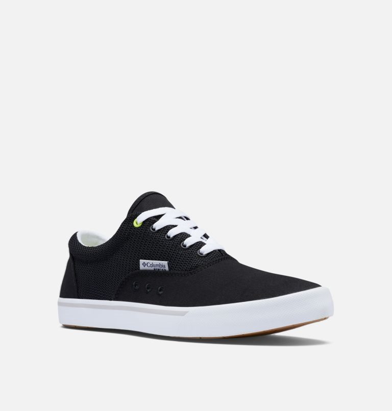 Men's Columbia PFG Slack Tide Lace Slip On Sneakers Black | CA-T8C6L