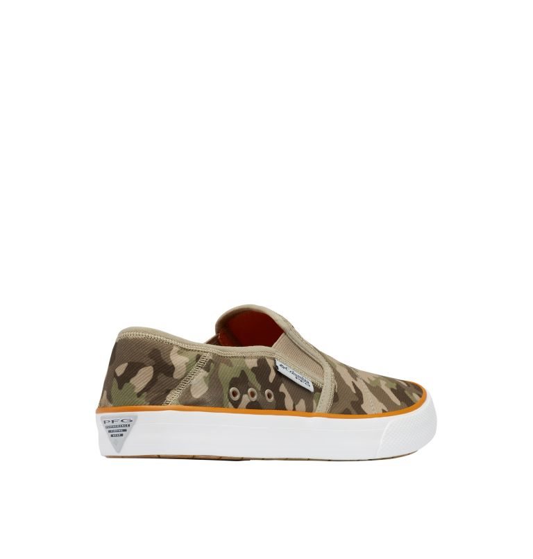 Men's Columbia PFG Slack Tide Slip On Sneakers Camo | CA-A43A5