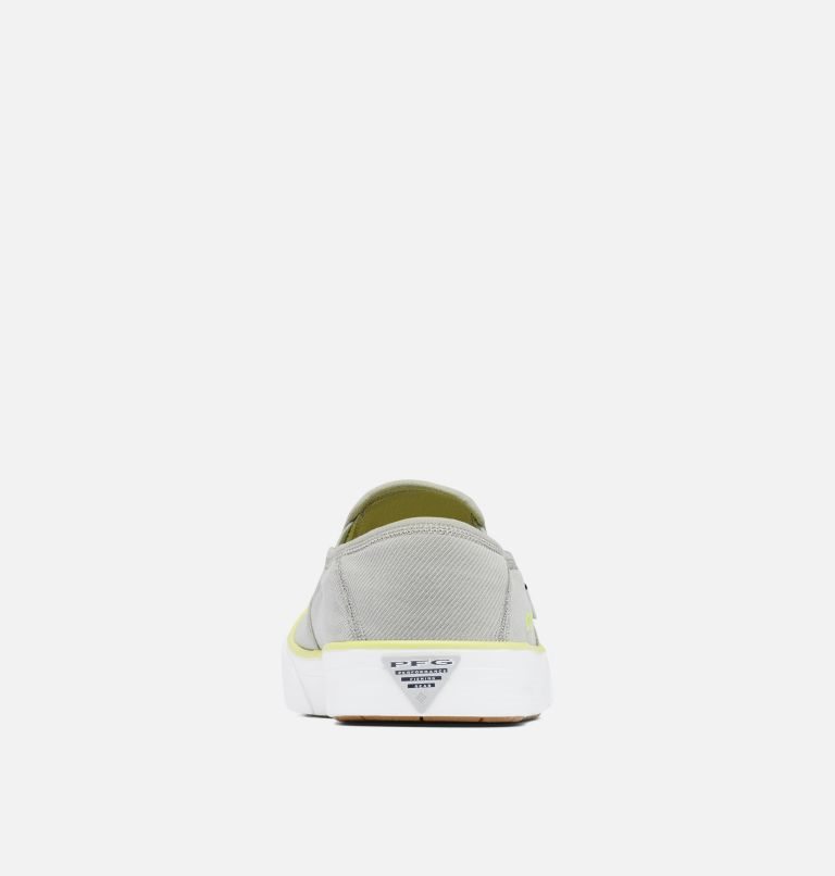 Men's Columbia PFG Slack Tide Slip On Sneakers Light Grey | CA-K8ACL