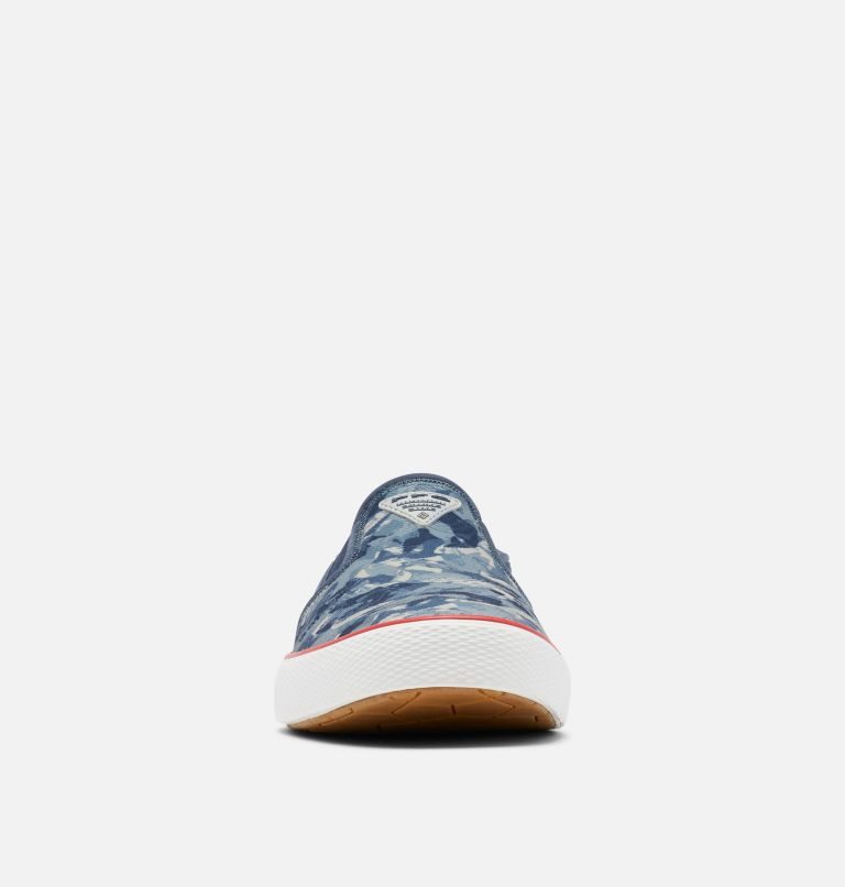 Men's Columbia PFG Slack Tide Slip On Sneakers Blue | CA-ZCA54