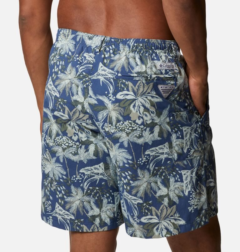 Men's Columbia PFG Super Backcast Water Shorts Flower | CA-P1L53