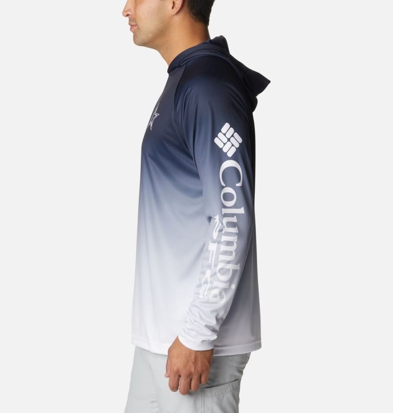 Men's Columbia PFG Super Terminal Tackle - Dallas Cowboys Hoodie Navy | CA-L51L3