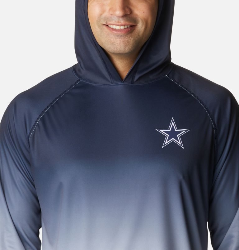 Men's Columbia PFG Super Terminal Tackle - Dallas Cowboys Hoodie Navy | CA-L51L3