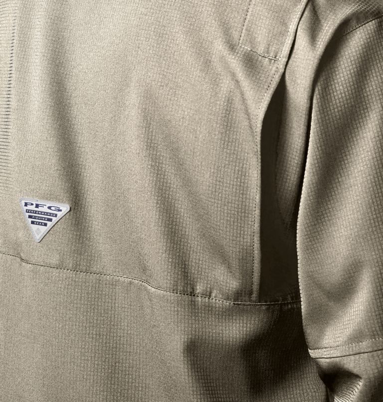Men's Columbia PFG Tamiami II Long Sleeve Shirts Khaki | CA-RC458