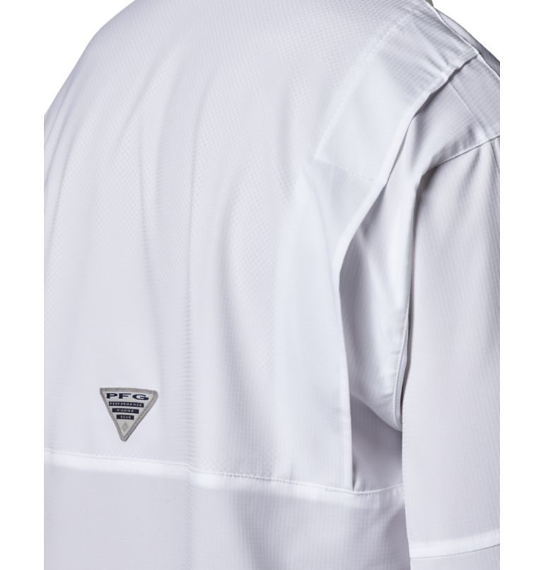 Men's Columbia PFG Tamiami II Long Sleeve Shirts White | CA-X8CA3
