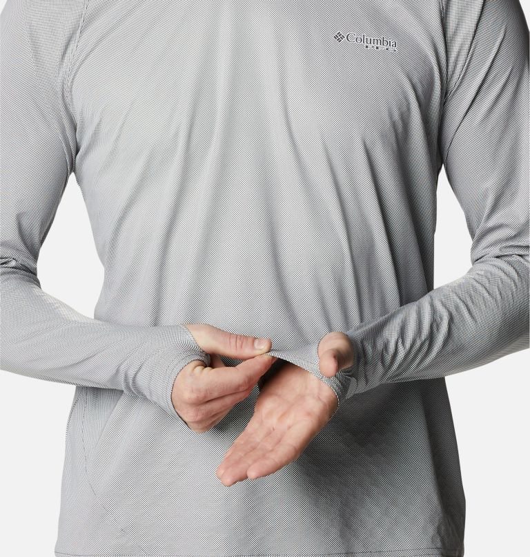 Men's Columbia PFG Terminal Deflector Ice Hoodie Light Grey | CA-Z561C