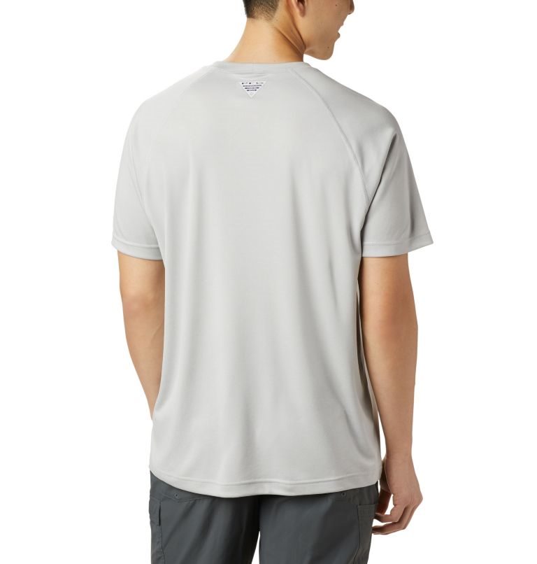 Men's Columbia PFG Terminal Tackle Heather Short Sleeve T Shirts Light Grey | CA-L1035